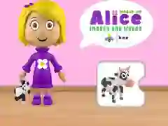 Permainan Dunia Alice Imej dan Kata talian