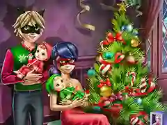 Permainan Krismas Keluarga Gadis Bertanda talian