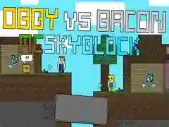 Permainan Obby vs Bacon: MCSkyblock talian Permainan Obby vs Bacon: MCSkyblock talian