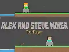Permainan Alex dan Steve: Pelombong Dua Pemain talian Permainan Alex dan Steve: Pelombong Dua Pemain talian