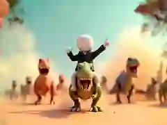 Permainan Stickman: Arena Dinosaur talian