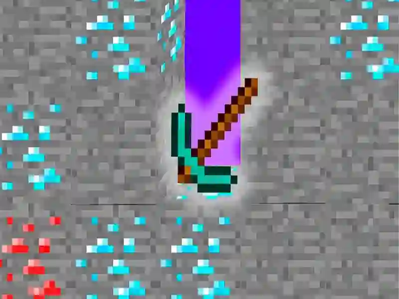 Permainan Campurkan pickaxes talian