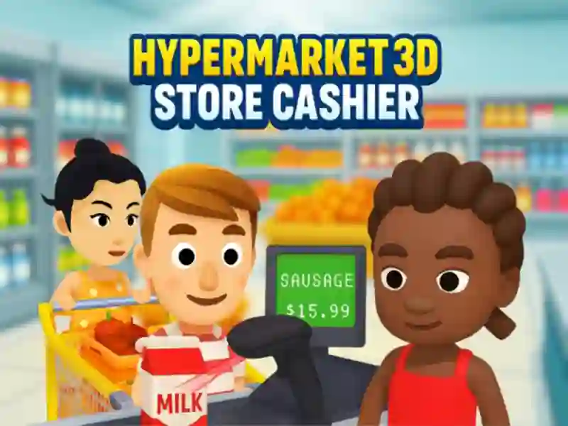 Permainan Hypermarket 3D: Kedai juruwang talian