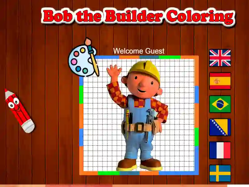 Permainan Bob the Builder mewarnai talian Permainan Bob the Builder mewarnai talian