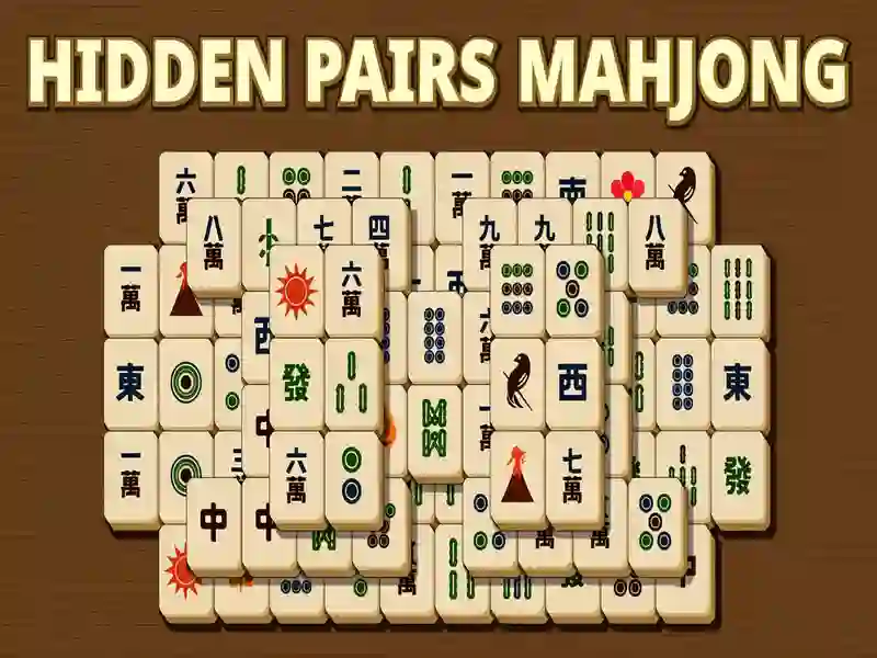 Permainan Pasangan tersembunyi Mahjong talian