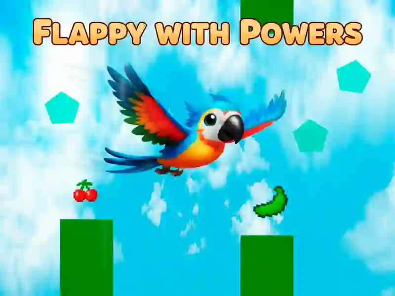 Permainan Flappy dengan Powers talian