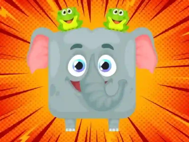 Permainan Jelly-Belly. Buat gajah talian