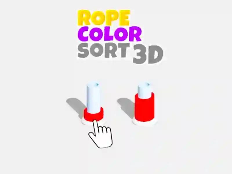 Permainan Susun warna tali 3D talian Permainan Susun warna tali 3D talian