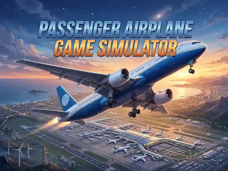 Permainan Passenger Airplane Game Simulator talian