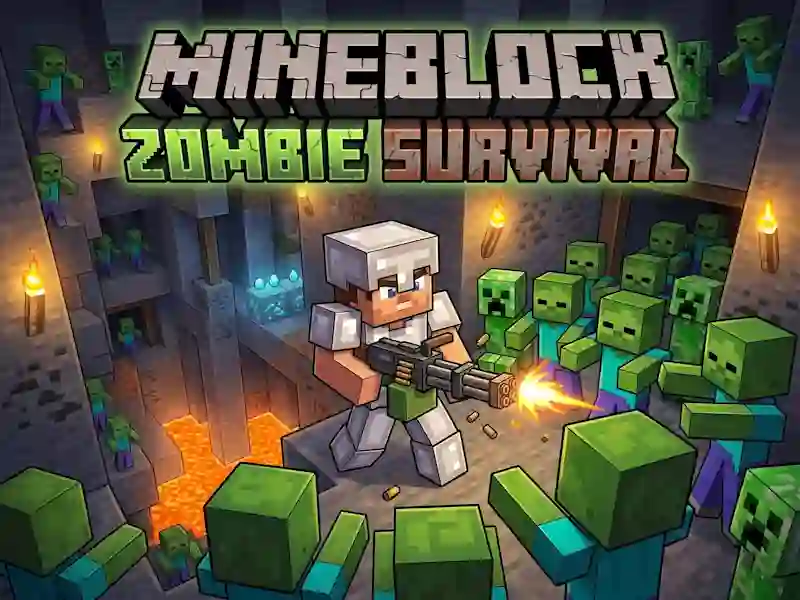 Permainan Mineblock Zombie Survival talian