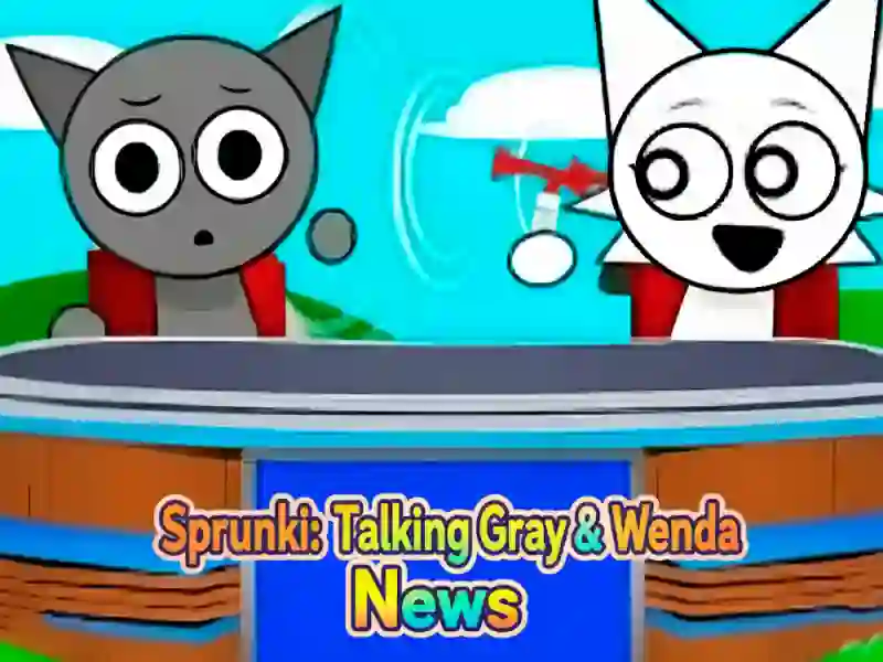 Permainan Sprunki: Talking Grey dan Wenda News talian