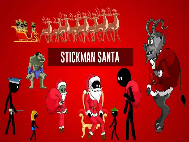 Permainan Stickman Santa talian