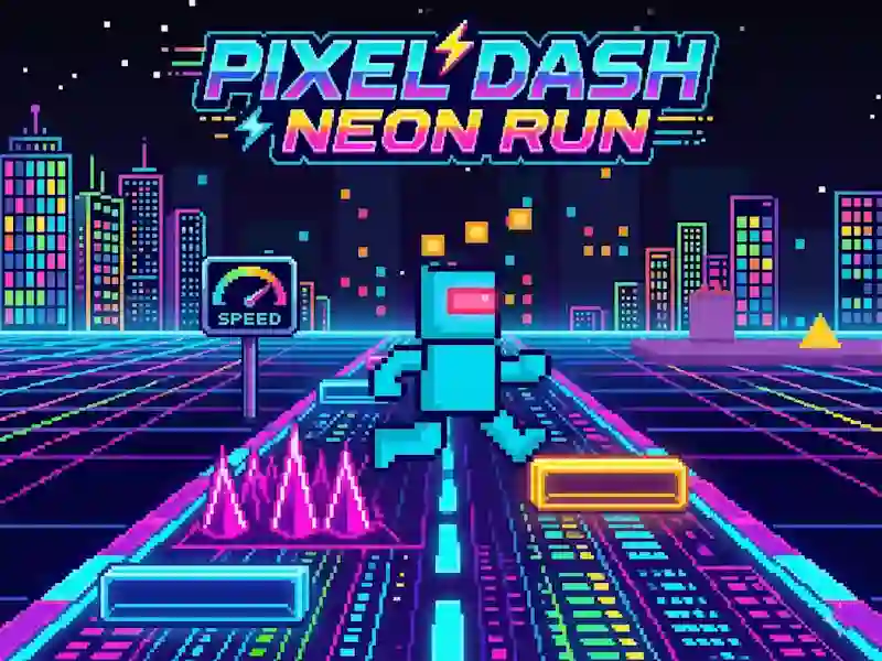 Permainan Pixel Dash Neon Run talian