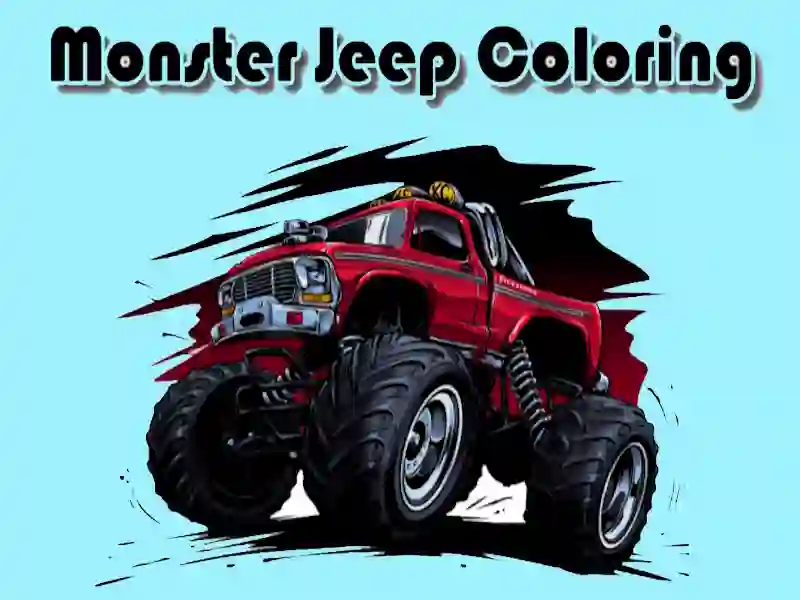 Permainan Monster Jeep Coloring talian
