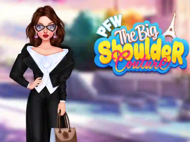 Permainan Pfw couture bahu besar talian
