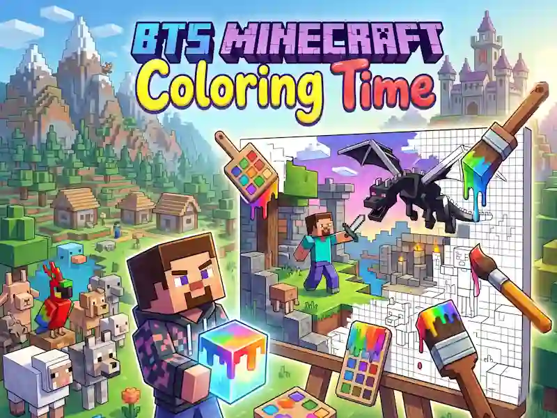 Permainan BTS Minecraft Coloring Time talian