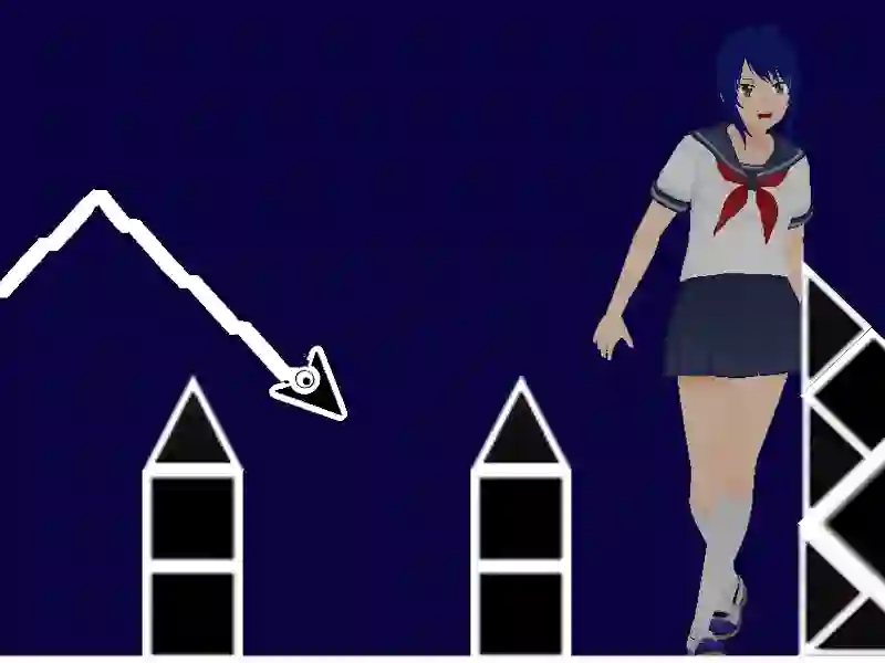 Permainan Gelombang Dash Geometri Angkasa talian Permainan Gelombang Dash Geometri Angkasa talian