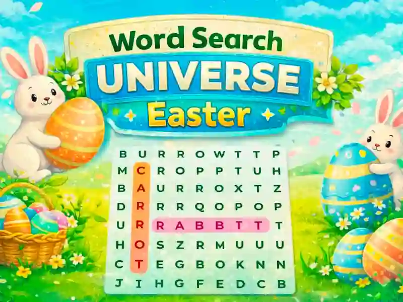 Permainan Word Search Universe Easter talian