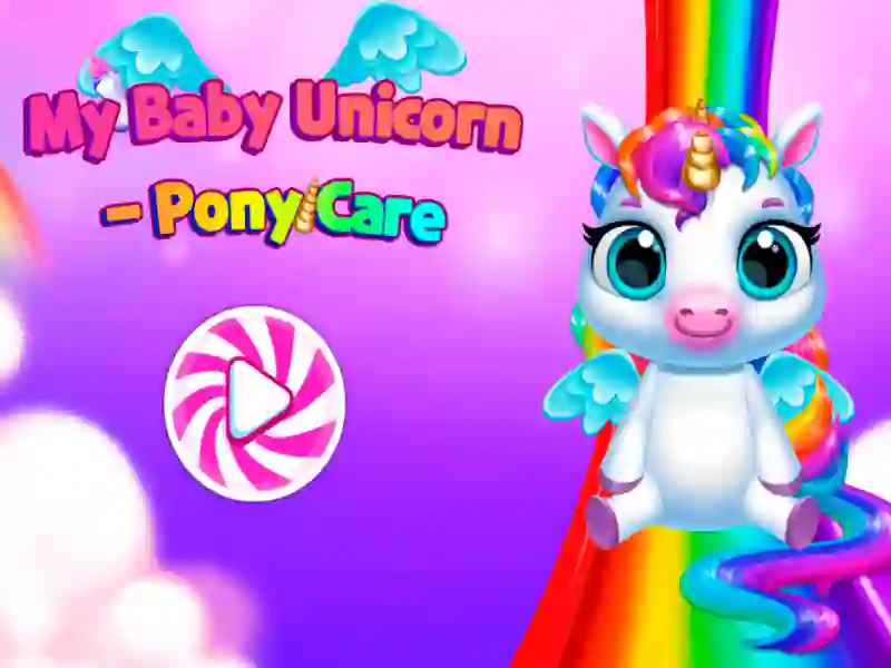 Permainan Bayi saya unicorn- penjagaan kuda 2 talian