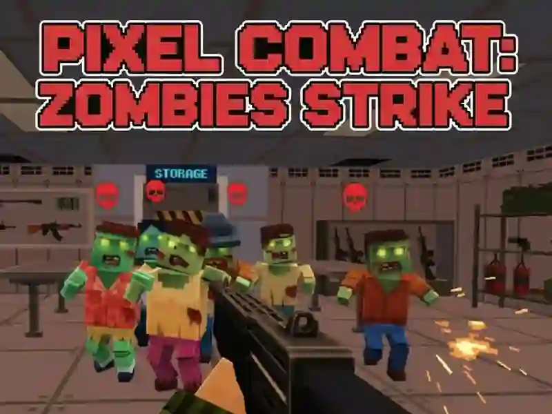 Permainan Pertempuran Pixel: Zombi Strike talian