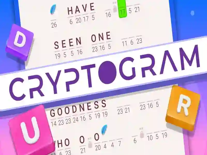 Permainan Cryptogram: Teka -teki otak perkataan talian