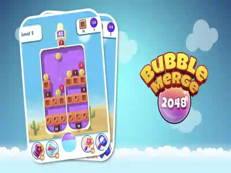 Permainan Gabungan Bubble 2048 talian