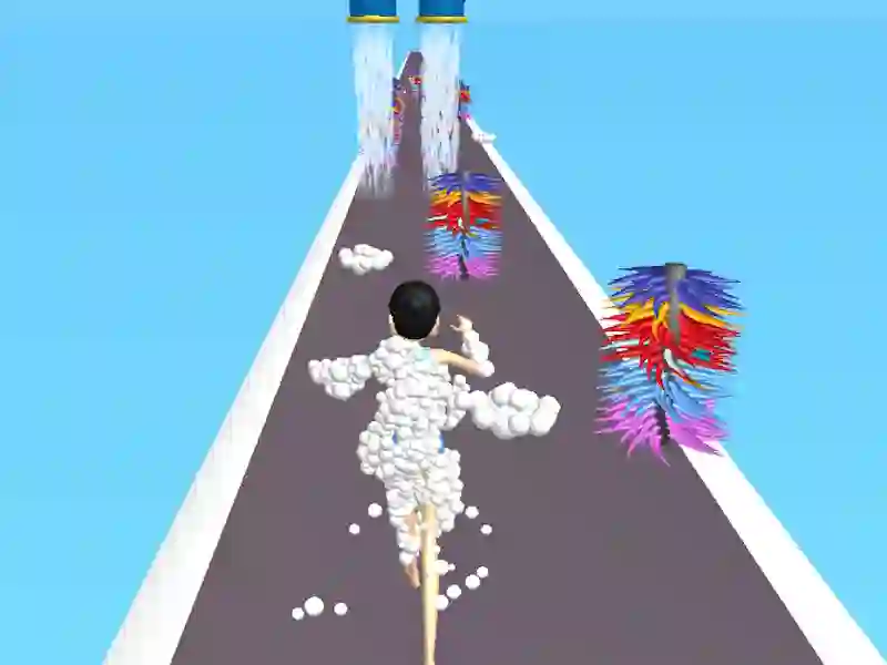 Permainan Berlari dalam buih talian