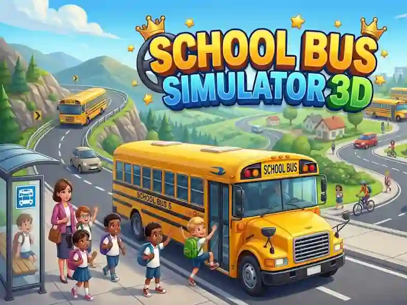 Permainan School Bus Simulator 3D talian
