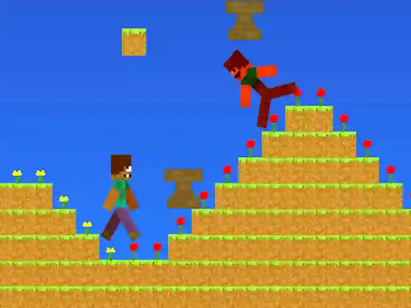 Permainan Noob vs pro tetapi anvil hujan minecraft talian