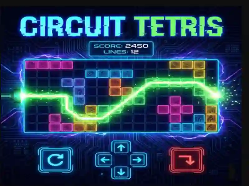 Permainan Litar Tetris talian