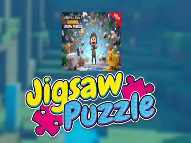 Permainan Teka-teki jigsaw haiwan minecraft talian