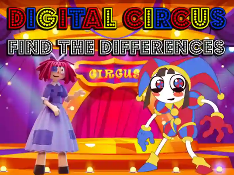Permainan Circus Digital Cari perbezaannya talian