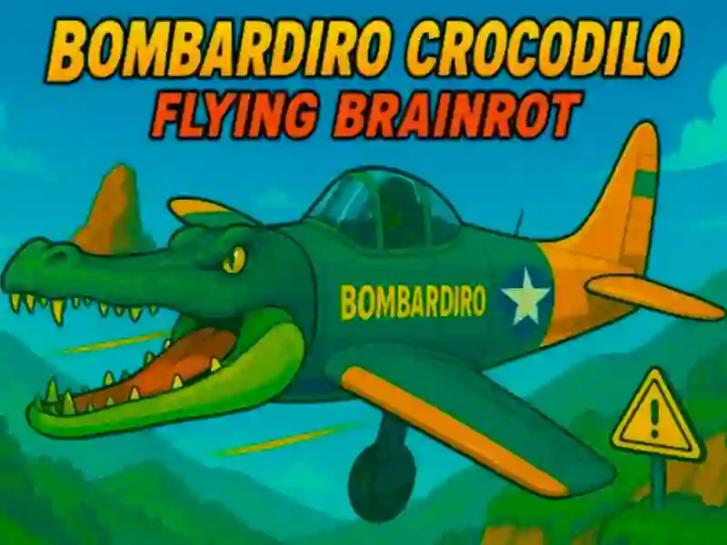 Permainan Bombardiro Crocodilo Flying Brainrot talian