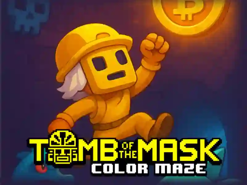 Permainan Makam maze warna topeng talian Permainan Makam maze warna topeng talian