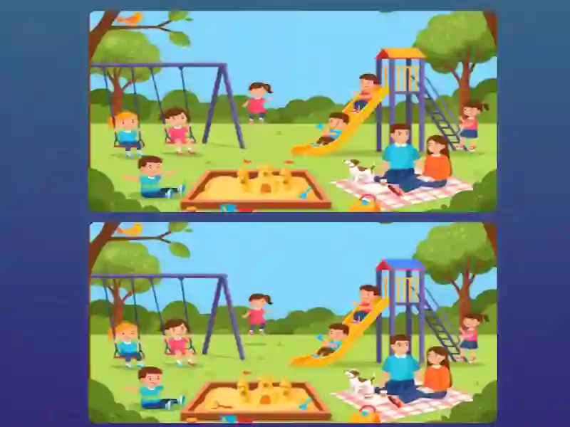 Permainan Melihat perbezaan perbezaan 1 talian