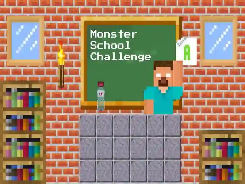 Permainan Cabaran Sekolah Monster talian