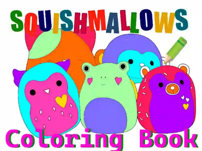 Permainan Buku pewarna Squishmallow talian