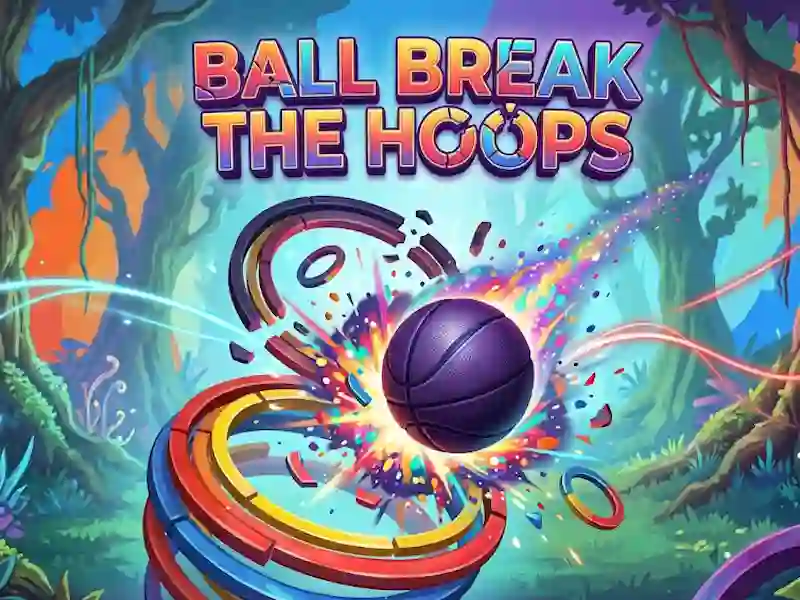 Permainan Ball Break The Hoops talian
