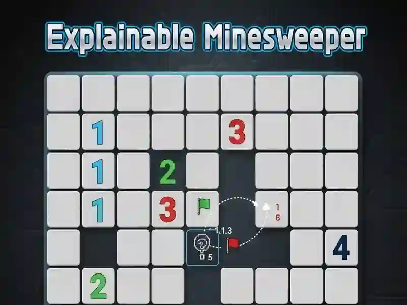 Permainan Minesweeper yang boleh dijelaskan talian