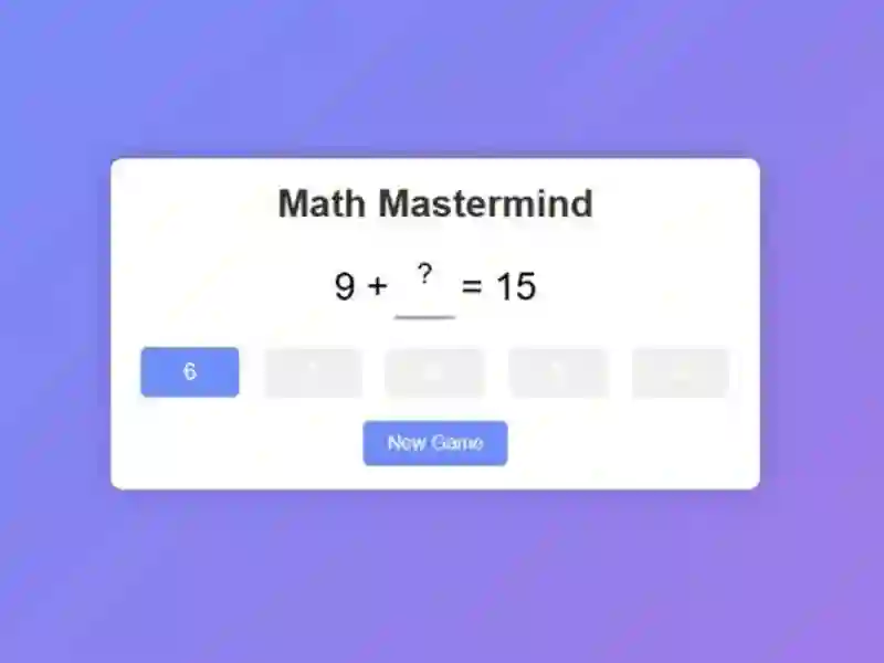Permainan Mastermind matematik talian