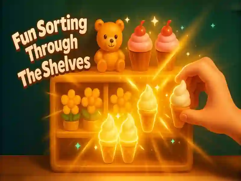 Permainan Menyeronokkan menyusun rak talian Permainan Menyeronokkan menyusun rak talian