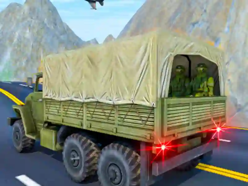Permainan Mengangkut trak kenderaan tentera talian Permainan Mengangkut trak kenderaan tentera talian
