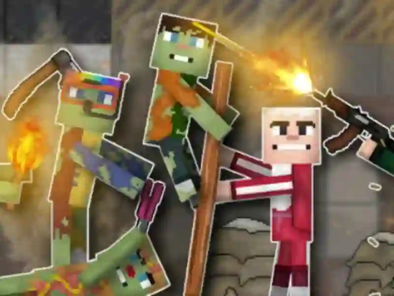 Permainan Orang vs Zombi: Kotak pasir talian