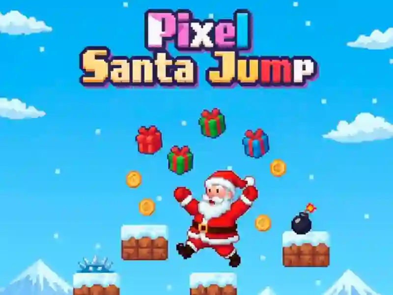 Permainan Pixel Santa Jump talian