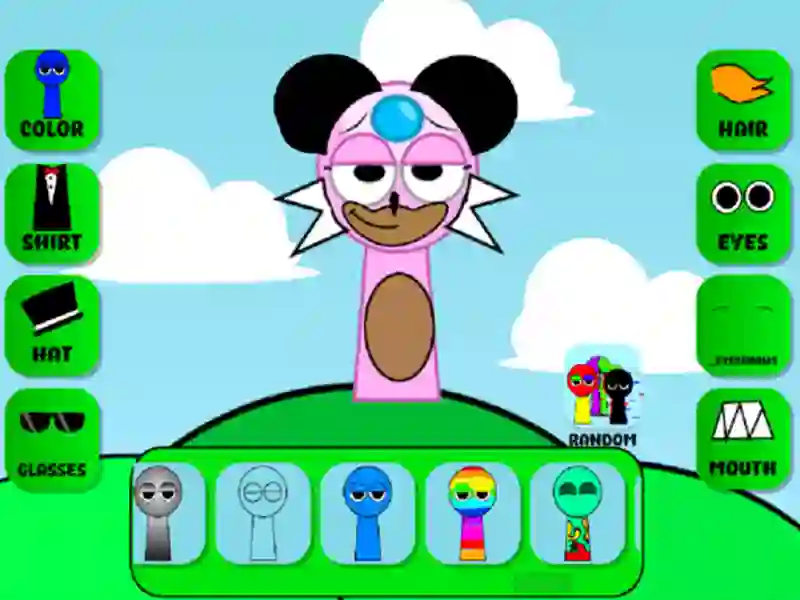 Permainan Pembuat watak sprunki oc talian