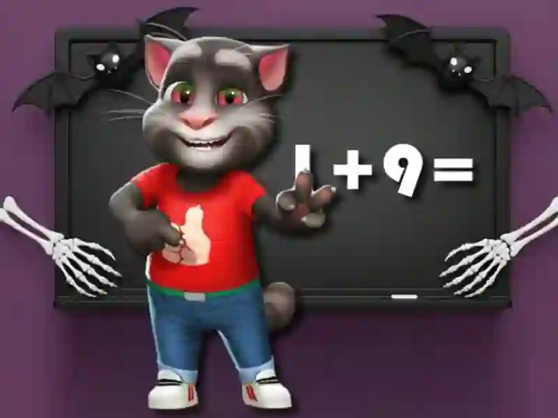 Permainan Halloween Tom Math Challenge talian Permainan Halloween Tom Math Challenge talian