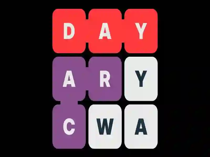 Permainan Carian perkataan dengan petunjuk talian