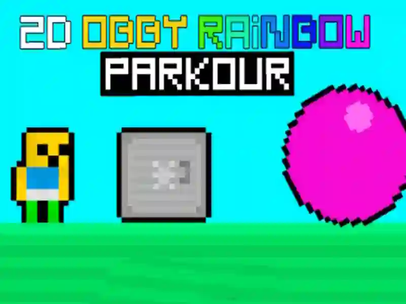 Permainan 2d Obby Rainbow Parkour talian