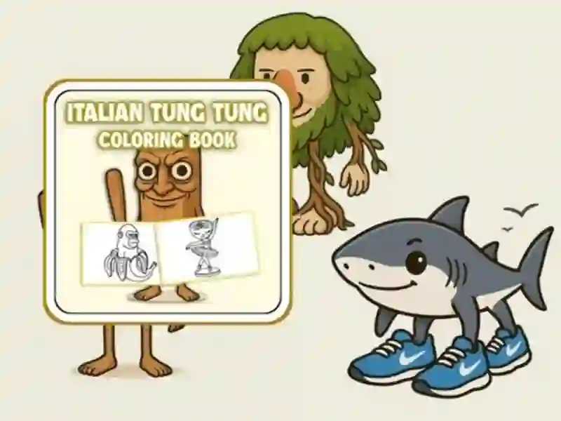 Permainan Buku pewarna tung tung sahur talian