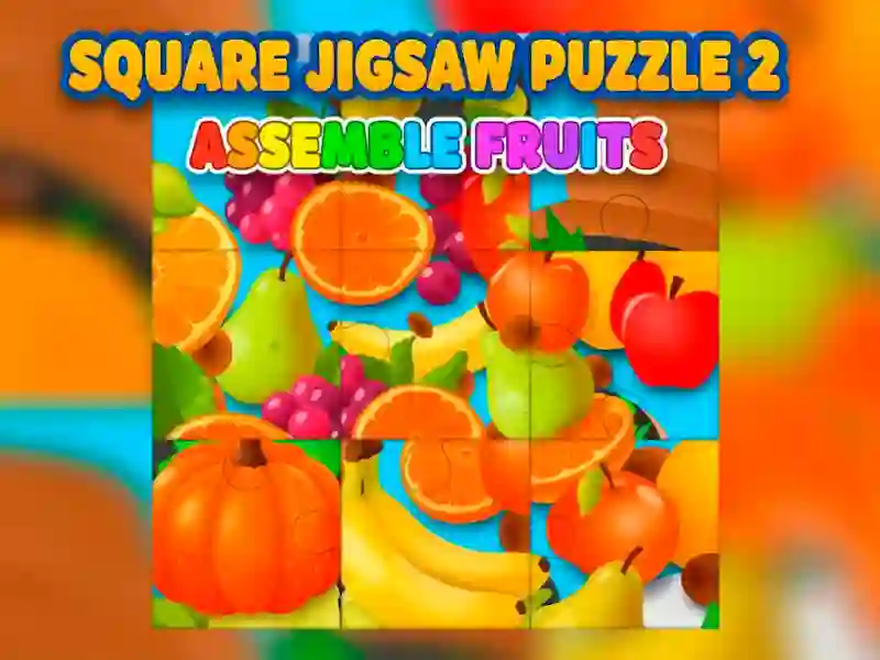 Permainan Teka-teki jigsaw segi empat sama 2 — Susun Buah-buahan talian